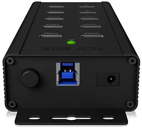 Šakotuvas Icy Box 7x Port USB 3.0 HUB ir 3 įkrovimo prievadai