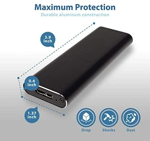 Icy Box Raidsonic | Išorinis USB 3.0 korpusas, skirtas M.2 SSD | IB-183M2 | SATA | USB 3.0 Type-A | Nešiojamas kietojo disko dėklas