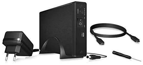 ICYBOX IB-377-C31 Icy Box External 3,5 HDD/SSD Case SATA III, USB 3.1 Type-C, Juodas