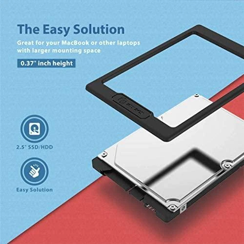 Raidsonic | Tarpiklis 2,5" HDD/SSD nuo 7 mm iki 9,5 mm aukščio | ICY BOX IB-AC729