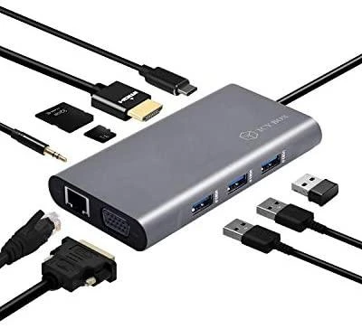 Icy Box IB-DK4040-CPD USB Type-C™ prijungimo stotis su dviem vaizdo sąsajomis | Raidsonic