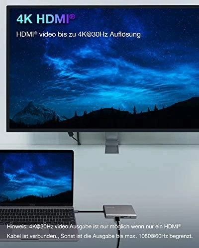 Icy Box IB-DK4040-CPD USB Type-C™ prijungimo stotis su dviem vaizdo sąsajomis | Raidsonic