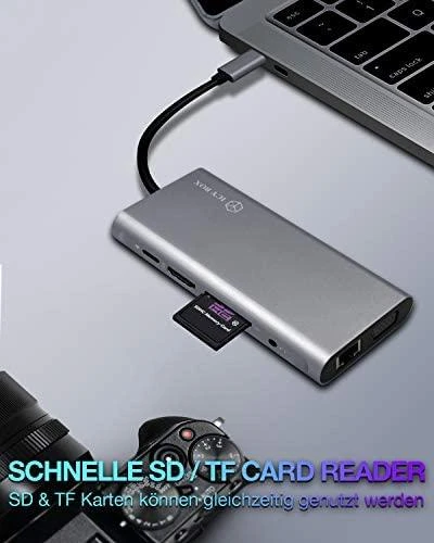Icy Box IB-DK4040-CPD USB Type-C™ prijungimo stotis su dviem vaizdo sąsajomis | Raidsonic