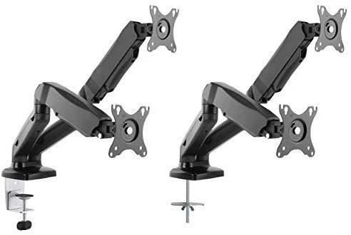 Laikiklis ICY BOX IB-MS304-T, Monitorius stovas su staliniu pagrindu, dviem ekranams, dydis iki 27'' | Raidsonic