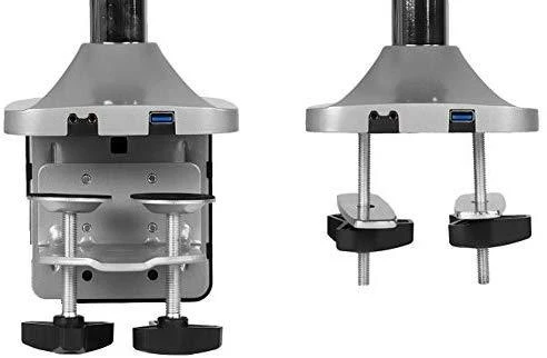 Laikiklis Icy Box Raidsonic Monitorius stovas su stalo laikikliu trims monitoriams IB-MS505-TI Desk Mount, 32", Sidabrinis/Juodas