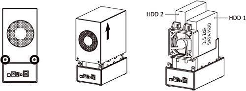ICYBOX IB-RD3621U3 Icy Box išorinė RAID sistema, skirta 2x 3.5 SATA I/II/III SSD/HDD