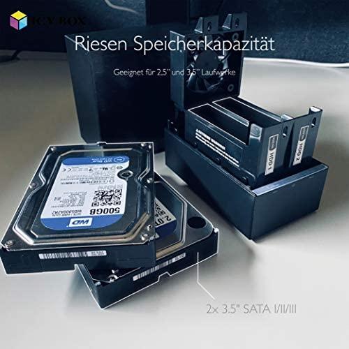 ICYBOX IB-RD3621U3 Icy Box išorinė RAID sistema, skirta 2x 3.5 SATA I/II/III SSD/HDD