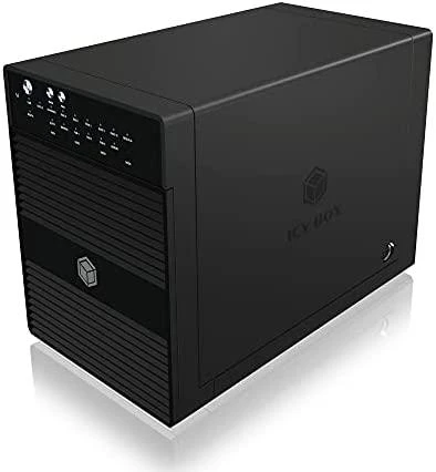 Serveris ICY BOX IB-RD3640SU3 Išorinis 4x3,5 colio USB 3.0 eSATA Host RAID 0 1 3 5 10 Juodas