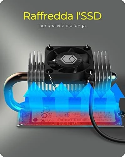 Icy Box Radiatorius su PWM ventiliatoriumi M.2 SMD (60878)