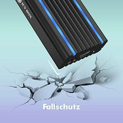 ICY BOX IB-1824ML-C31 USB Type-C korpusas, skirtas M.2 NVMe SSD - RGB apšviesta