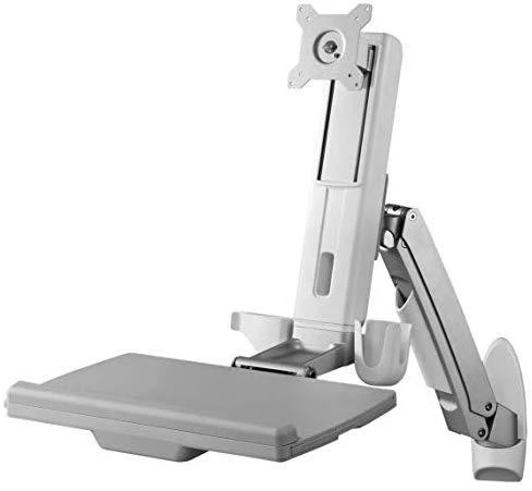 ICYBOX IB-MS600-W Icy Box Sieninis laikiklis iki 24 (61 cm) ekranui su pelė ir klaviatūros darbo vieta