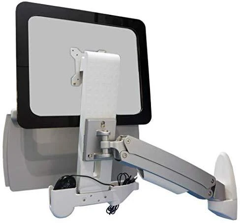 ICYBOX IB-MS600-W Icy Box Sieninis laikiklis iki 24 (61 cm) ekranui su pelė ir klaviatūros darbo vieta