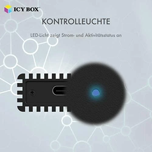 „Raidsonic“ | Juodas | ICY BOX IB-1816M-C31 išorinis C tipo korpusas, skirtas M.2 NVMe SSD diskui