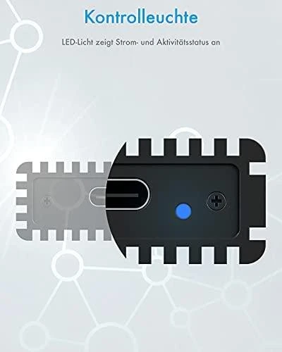 „Raidsonic“ | Juodas | ICY BOX IB-1816M-C31 išorinis C tipo korpusas, skirtas M.2 NVMe SSD diskui