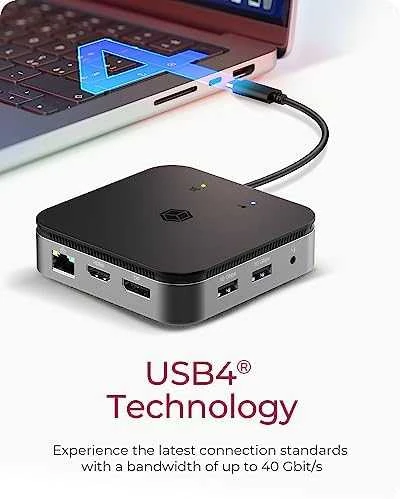 RaidSonic ICY BOX IB-DK408-C41 kelių prijungimo stotelė nešiojamiesiems kompiuteriams ir kompiuteriams
