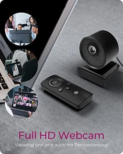 Carruzzo ICY BOX IB-CAM502-HD internetinė kamera 1920 x 1080 pikseliai Juoda