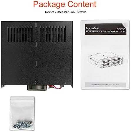 Carruzzo Icy Dock MB324SP-B diskų masyvas 0 TB Desktopas Juoda