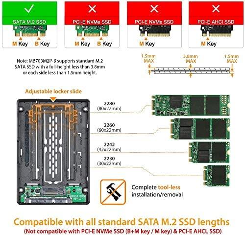 Nezatříděno Kištukinis Icy Dock M.2 SATA - 2.5 "SATA (MB703M2P-B)