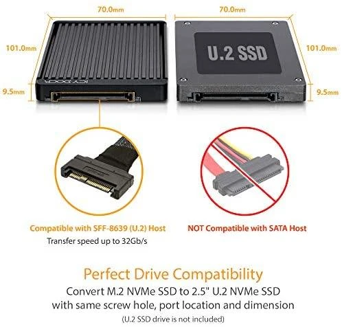 Carruzzo Icy Dock MB705M2P-B saugojimo diskų korpusas SSD korpusas Juoda M.2