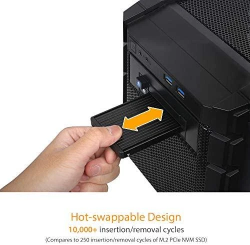 Carruzzo Icy Dock MB705M2P-B saugojimo diskų korpusas SSD korpusas Juoda M.2