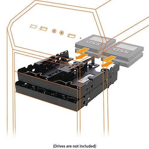 Icy Box „Icy Dock“ laikiklis 4 HDD / SSD 2,5 colio diskams (MB344SP)