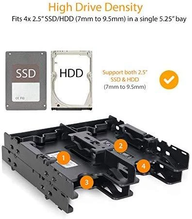 Icy Box „Icy Dock“ laikiklis 4 HDD / SSD 2,5 colio diskams (MB344SP)