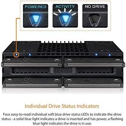 Carruzzo Icy Dock MB024SP-B saugojimo diskų korpusas HDD / SSD aptvaras Juoda 2.5″