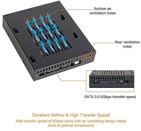 Nezatříděno „Icy Dock“ 2,5 colio SATA / SAS „hotswap flexiDOCK“ lizdas (MB521SP-B)