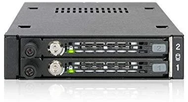 IcyDock Carruzzo Icy Dock MB492SKL-B diskų įrenginio skyriaus dangtelis Juoda