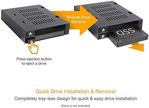 Serveris Icy Dock 2x 2,5 colio SATA / SAS Hotswap flexiDOCK (MB522SP-B)
