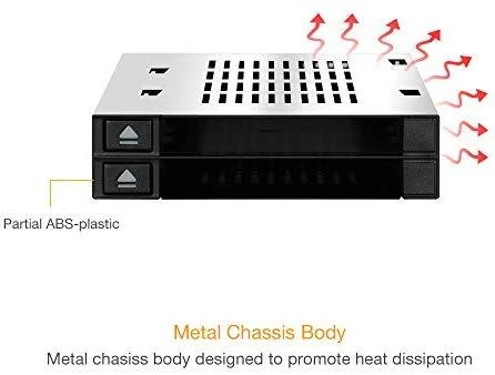 Serveris Icy Dock 2x 2,5 colio SATA / SAS Hotswap flexiDOCK (MB522SP-B)
