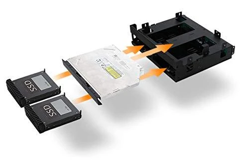 Nezatříděno Icy Dock 2x 2,5" SAS / SATA + Slim ODD 5,25" ExpressCage (MB732SPO-B)