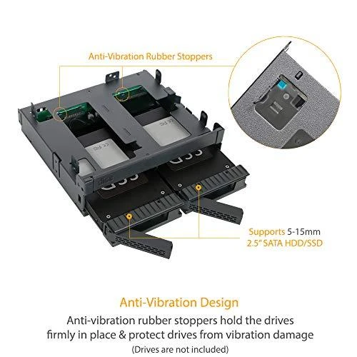 Nezatříděno Icy Dock 2x 2,5" SAS / SATA + Slim ODD 5,25" ExpressCage (MB732SPO-B)