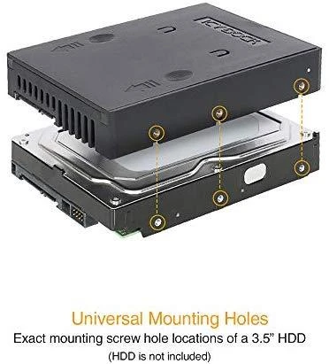 IcyDock Icy Dock MB882SP1S1B, 6 Gbit/s, Juoda, Plastikas, 101 mm, 145 mm, 25 mm