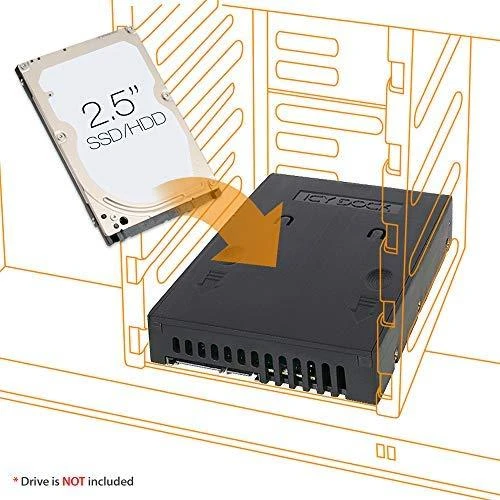 Nezatříděno Kištukinis Icy Dock 3.5 "2,5" SATA HDD & SSD EZKonvertuoti disko (MB882SP- 1S- 1B)