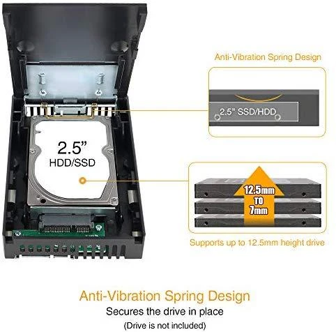 Nezatříděno Kištukinis Icy Dock 3.5 "2,5" SATA HDD & SSD EZKonvertuoti disko (MB882SP- 1S- 1B)