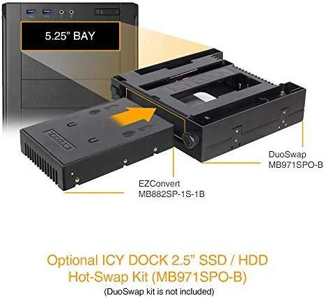 Nezatříděno Kištukinis Icy Dock 3.5 "2,5" SATA HDD & SSD EZKonvertuoti disko (MB882SP- 1S- 1B)