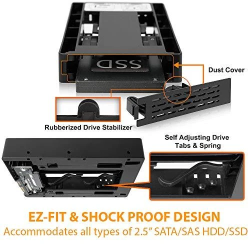 „Icy Dock“ 2,5–3,5 colio disko adapteris (MB882SP-1S-3B)