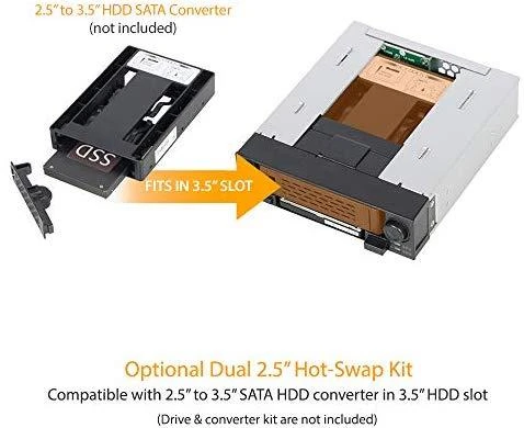 IcyDock Cremax ICY DOCK MB971SP-B DuoSwap nuimamas rėmas