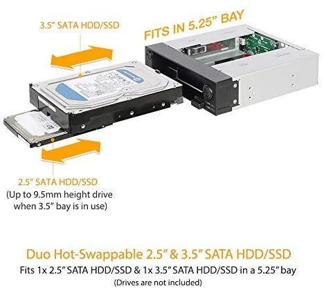 IcyDock Cremax ICY DOCK MB971SP-B DuoSwap nuimamas rėmas