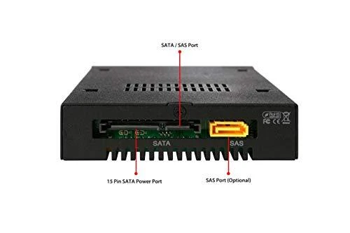 Nezatříděno Carruzzo Icy Dock MB991IK-B diskų įrenginio skyriaus dangtelis 2.5″ Atminties disko dėklas Juoda