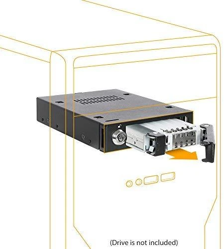 Nezatříděno Carruzzo Icy Dock MB991IK-B diskų įrenginio skyriaus dangtelis 2.5″ Atminties disko dėklas Juoda