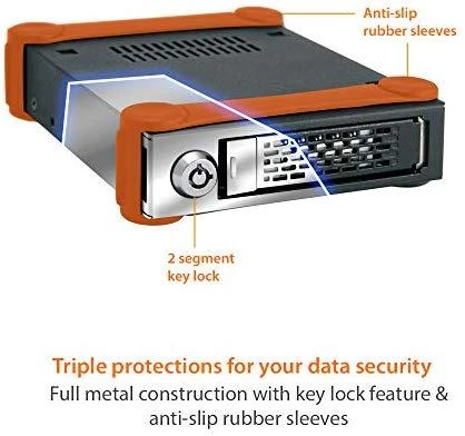 IcyDock Carruzzo Icy Dock ToughArmor MB991U3-1SB HDD / SSD aptvaras Juoda 2.5″