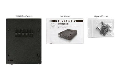 IcyDock „Icy Dock MB992SK-B“, 2 x 2,5 colio, SAS ir SATA