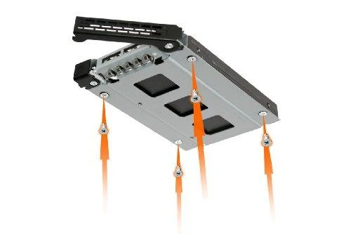 IcyDock „Icy Dock MB992SK-B“, 2 x 2,5 colio, SAS ir SATA