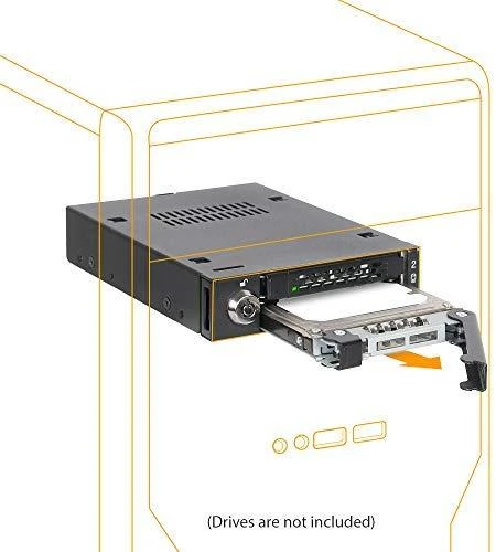 Icy Dock MB992SK-B su atidarytu disko stalčiumi