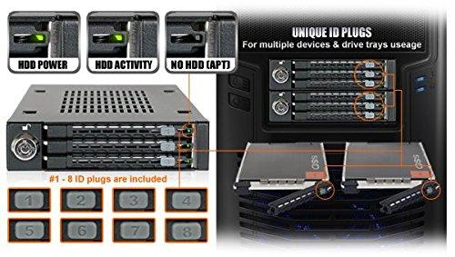 Icy Dock 3x 2,5 colio HDD / SSD, SAS / SATA lizdas (MB993SK-B)