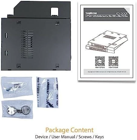 Nezatříděno „Icy Dock“ 5,25 colio iki 2,5 colio SATA „ToughArmor“ optinio disko lizdas (MB411SKO-B)