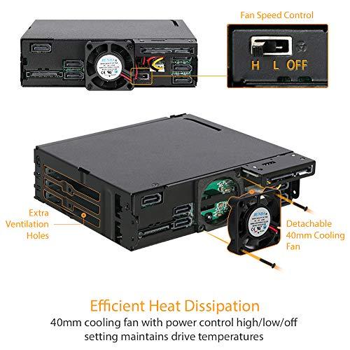 Kieszeń Icy Dock 6x 2.5'' SAS/SATA + itin plonas optinis diskas „ToughArmor“ (MB606SPO-B)