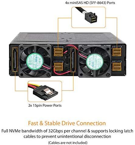 „Pocket Icy Dock“ 4x M.2 NVME SMD – „MiniSAS ToughArmor“ (MB720M2K-B)